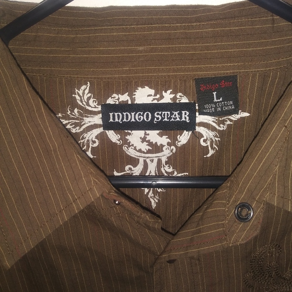 Indigo Star button up - Picture 3 of 4